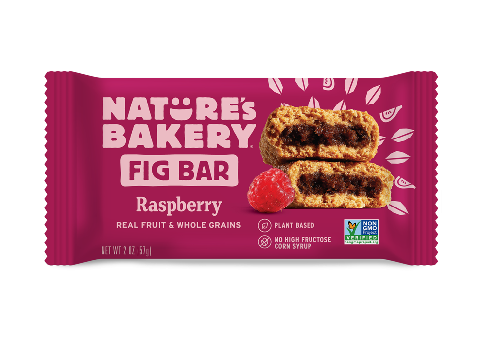 NATURE'S BAKERY, BARRES FRAMBOISE FIGUE, 6 X 57 G